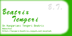 beatrix tengeri business card